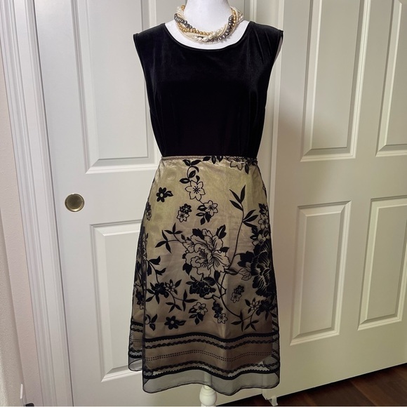 Heart Soul Formal Velvet Tulle Overlay Skirt - Picture 3 of 16